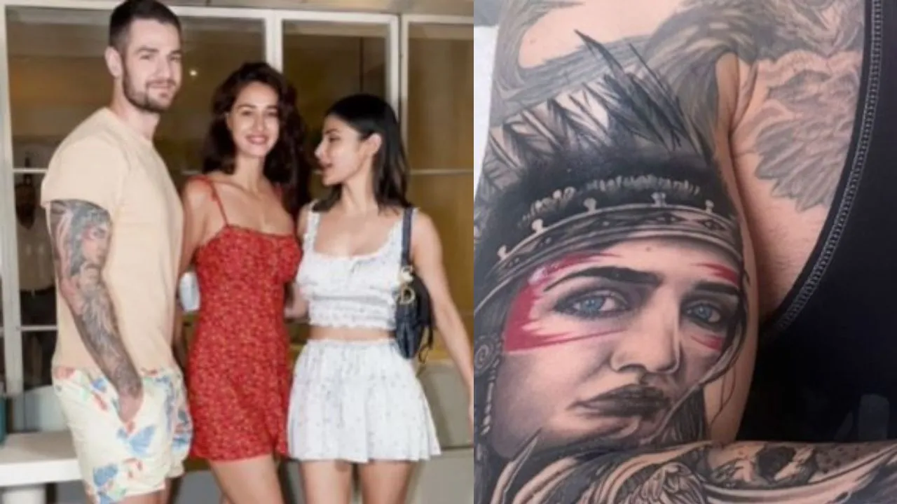 disha patani face tatoo