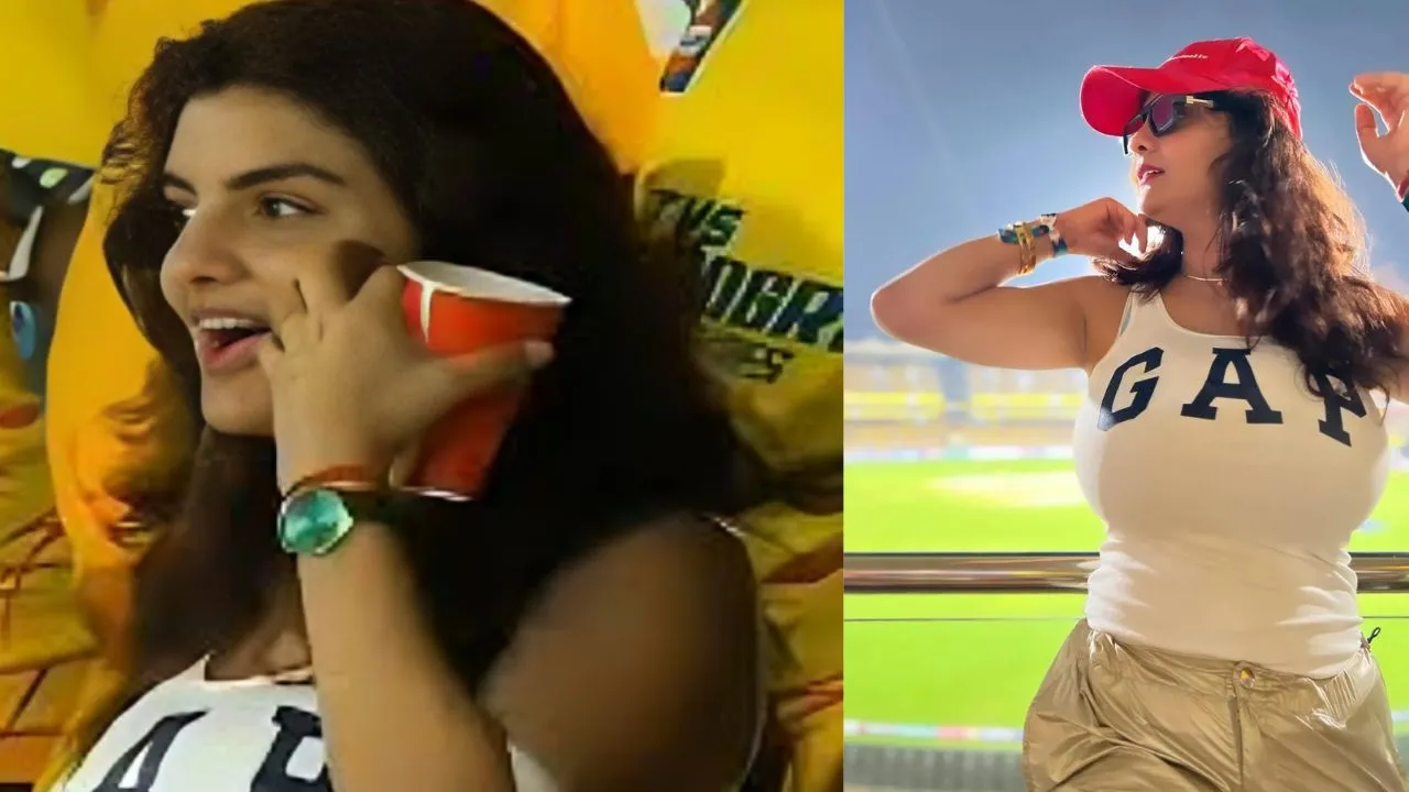 viral csk fan girl csk vs pbks
