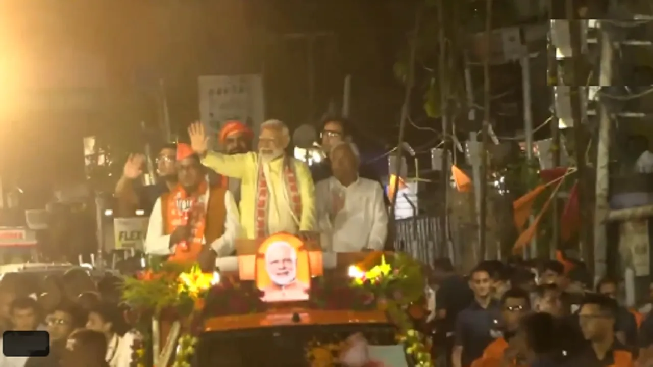 pm modi road show in patna