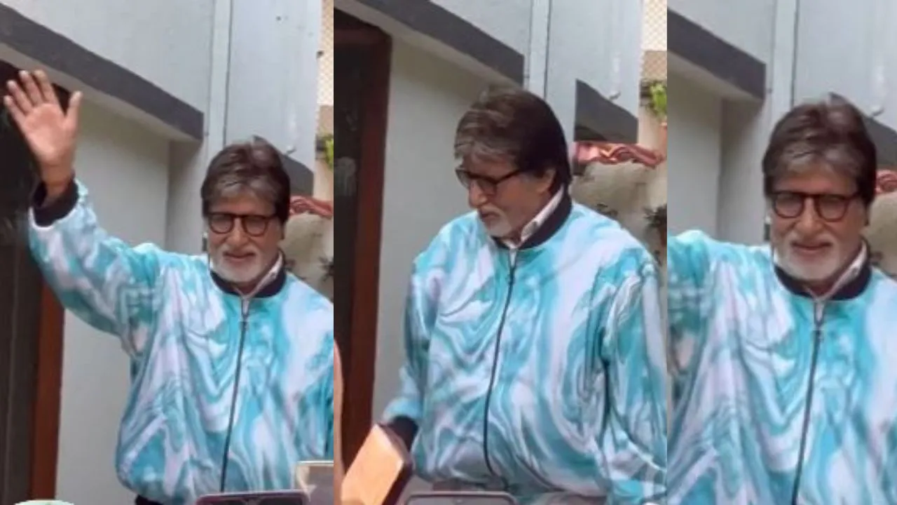 Amitabh Bachchan met fans outside Jalsa