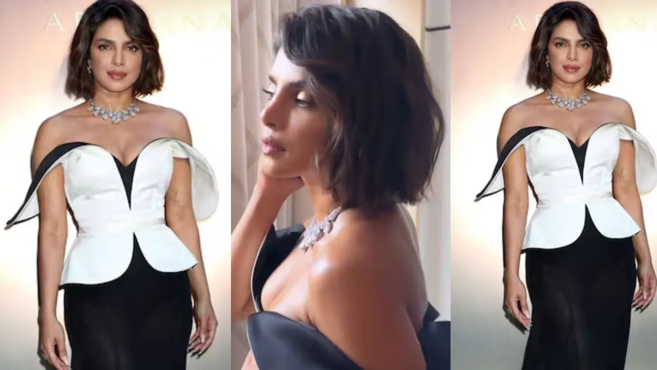 Priyanka Chopra golden dress