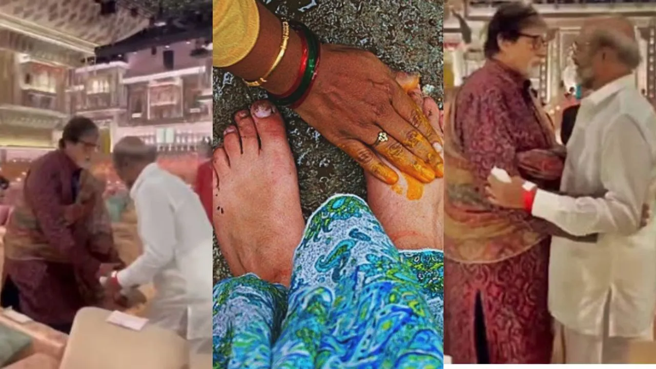 feet  touching