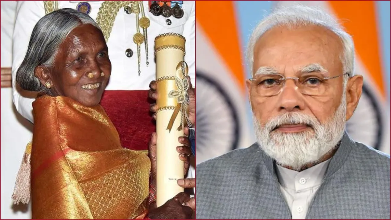 Kamala Pujari And Narendra Modi