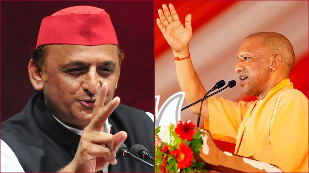 Akhilesh Yadav and Yogi Adityanath