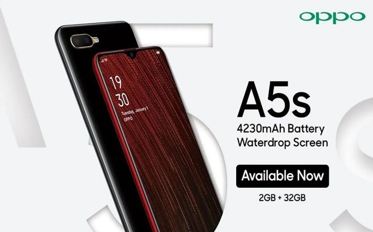 दो रियर कैमरे के साथ Oppo A5s हुआ लॉन्च, कीमत 10000 से भी कम