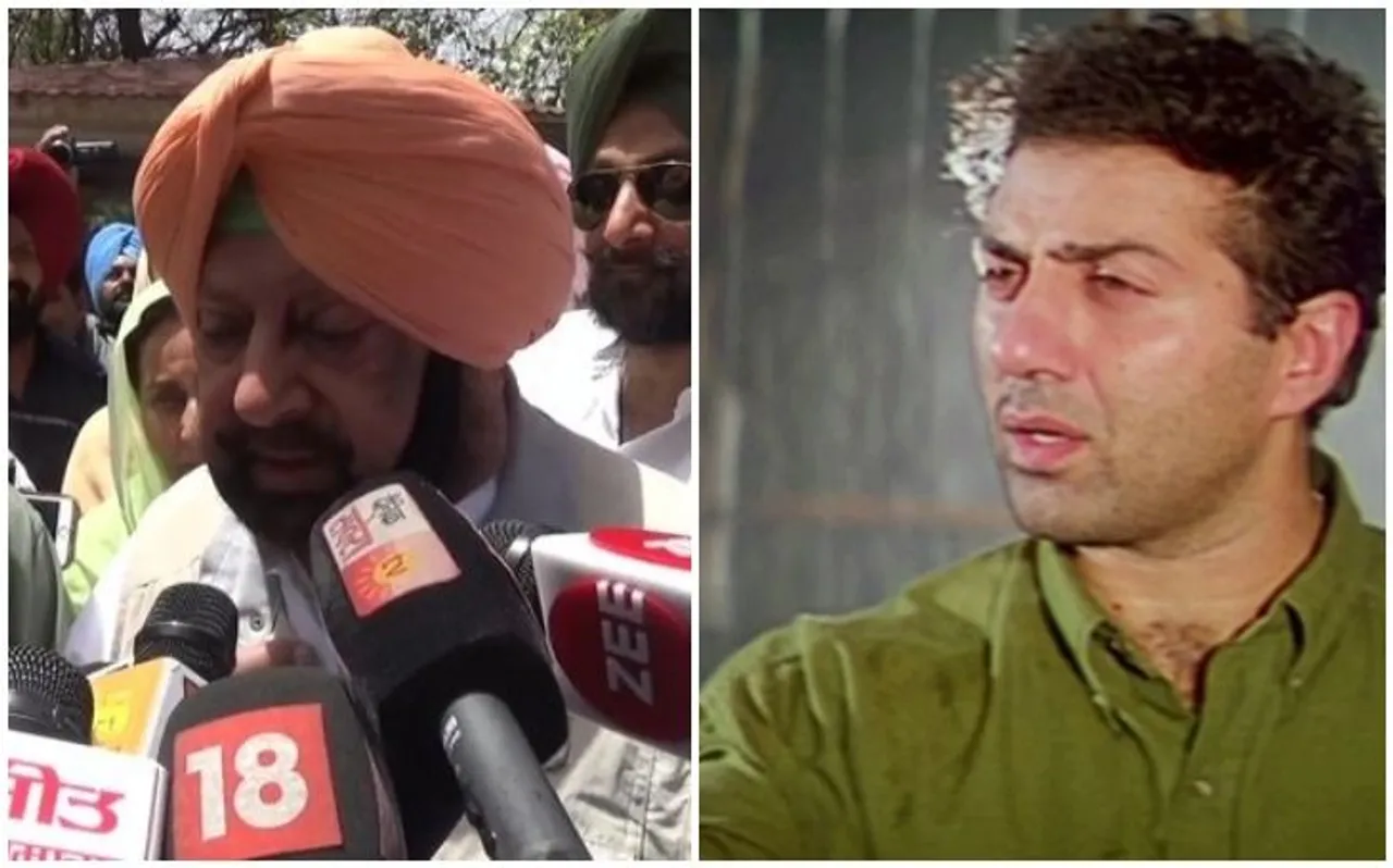पंजाब CM अमरिंदर सिंह ने सनी देओल पर साधा निशाना बोले, 'वह फिल्मी फौजी हैं मैं असली हूं'