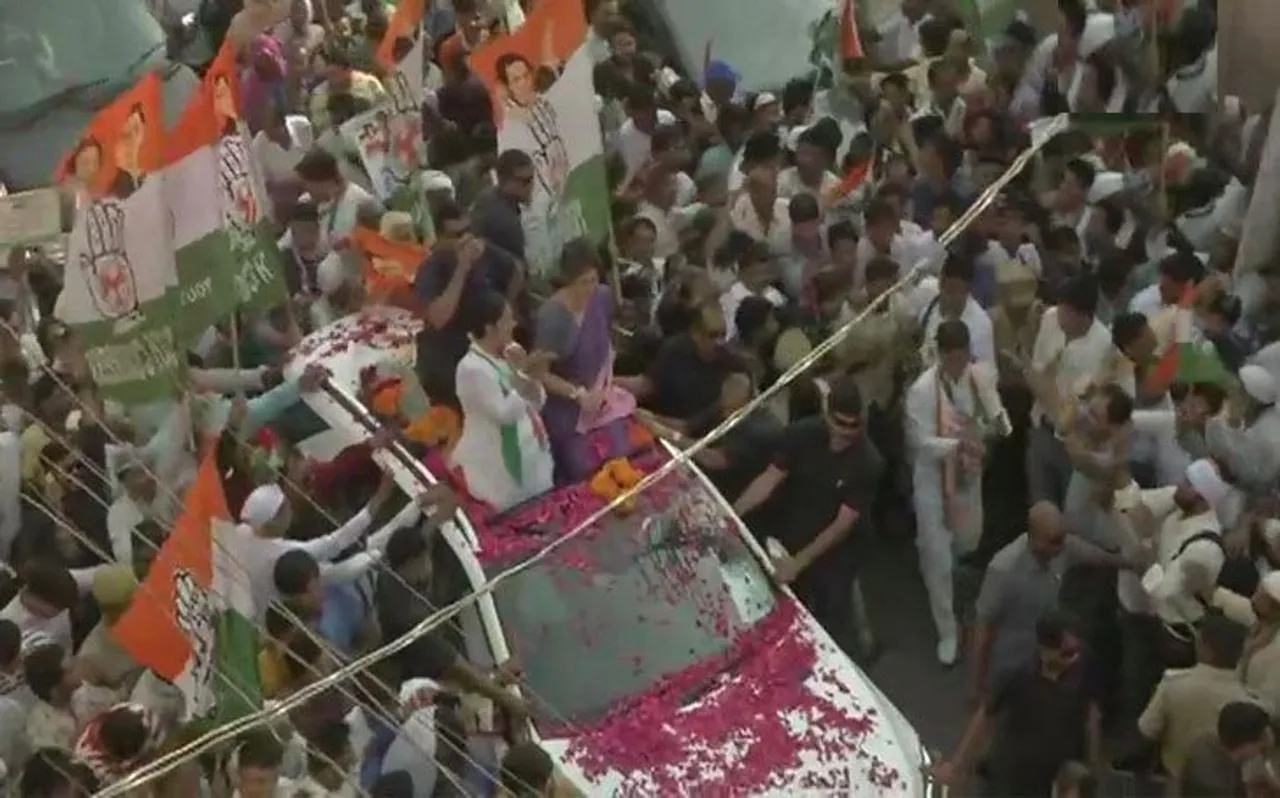 रोड शो के दौरान प्रियंका गांधी ने पीएम पर बोला हमला, मोदी गरीबों को गले क्यों नहीं लगाते?