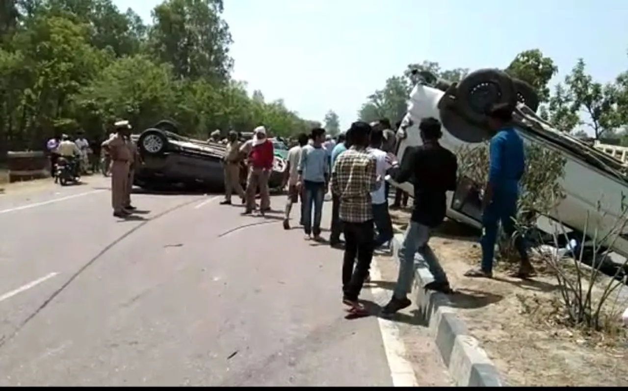 रायबरेली विधायक अदिती सिंह पर जानलेवा हमला, सड़क पर पलटी गाड़ियां