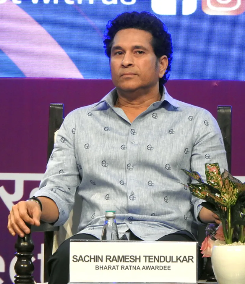 New Delhi: Cricket legend Sachin Tendulkar during an event organized by Election Commission