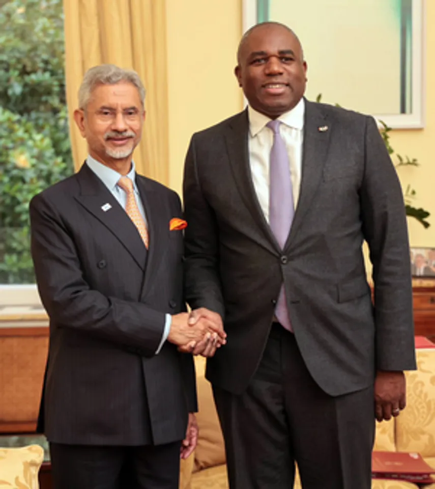 Rome: EAM Jaishankar Meets UK Foreign Secretary David Lammy