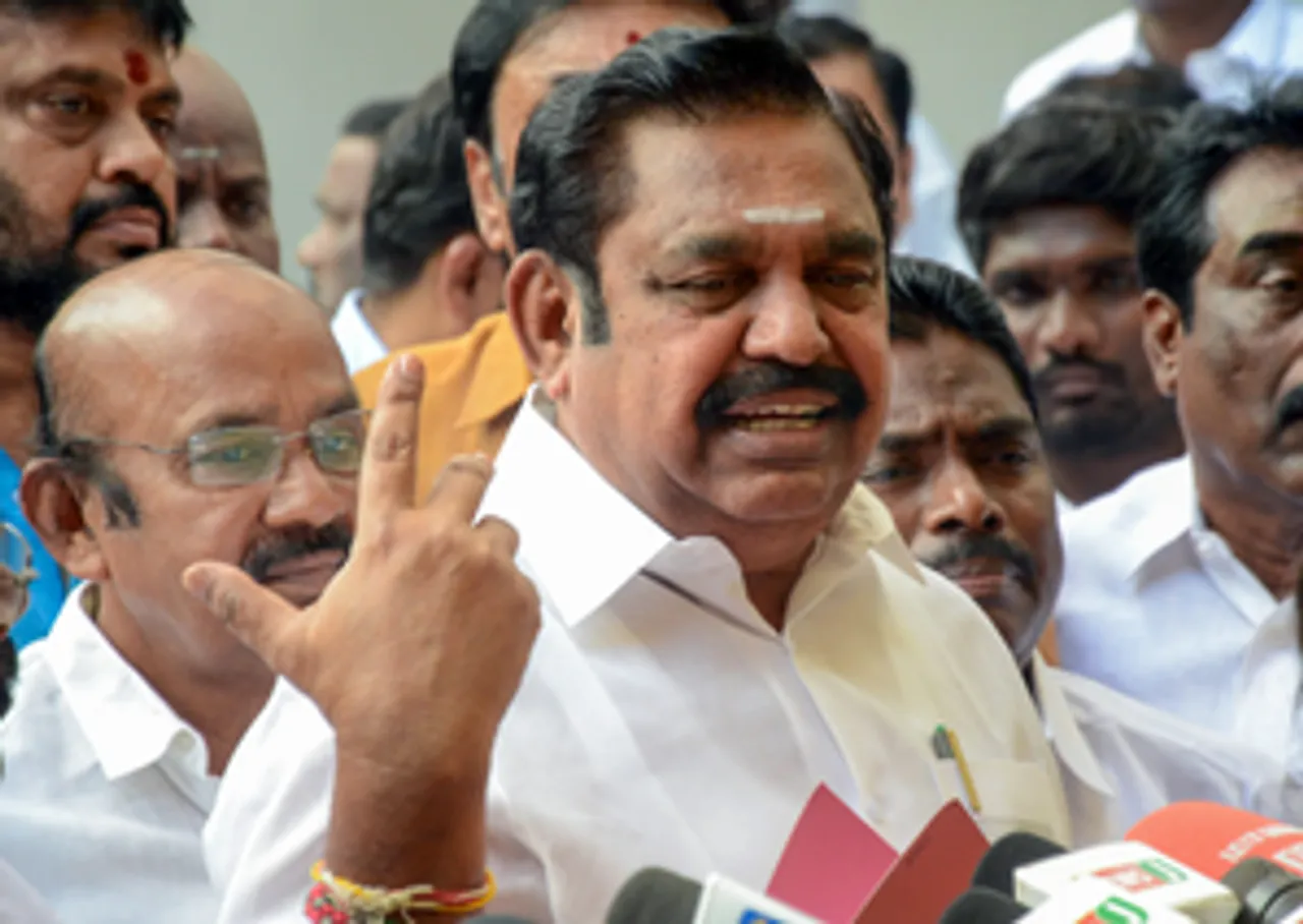 Chennai: AIADMK General Secretary Edappadi K. Palaniswami addresses a press conference