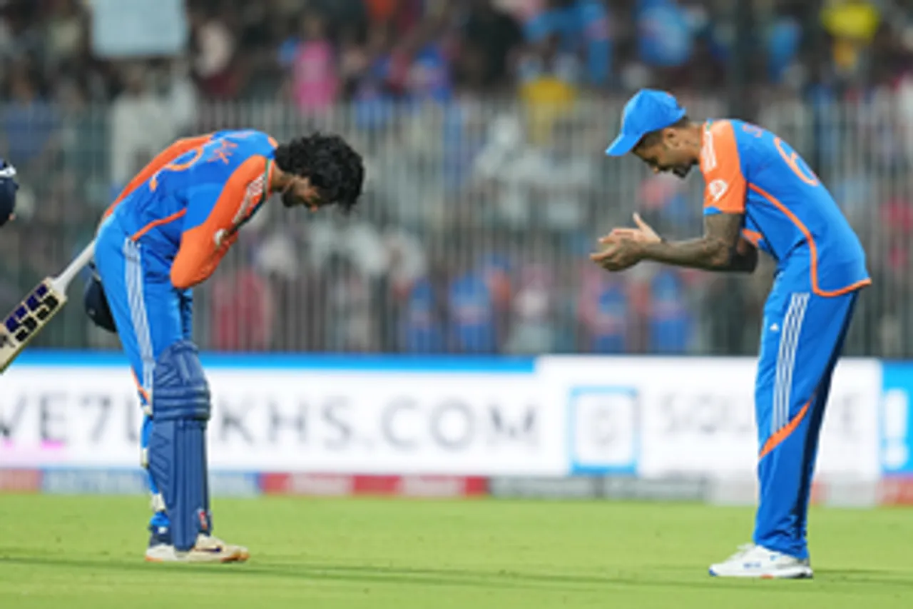 Very happy with the way Tilak batted, something to learn for everyone, says skipper Suryakumar Yadav after India beat England in second T20I of five-match series in Chennai on Saturday. Photo credit: IANS