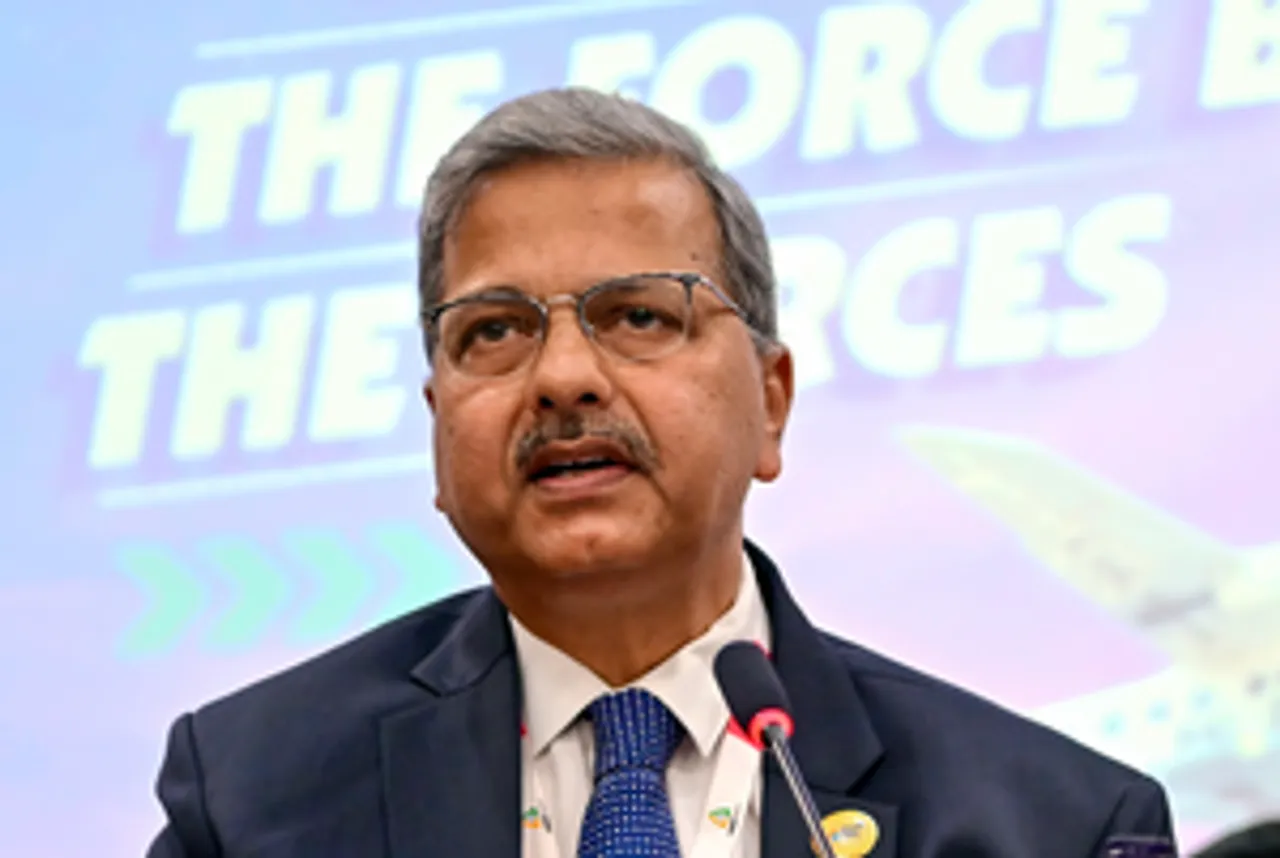 Bengaluru: HAl CMD DK Sunil addresses a press conference at the Aero India 2025