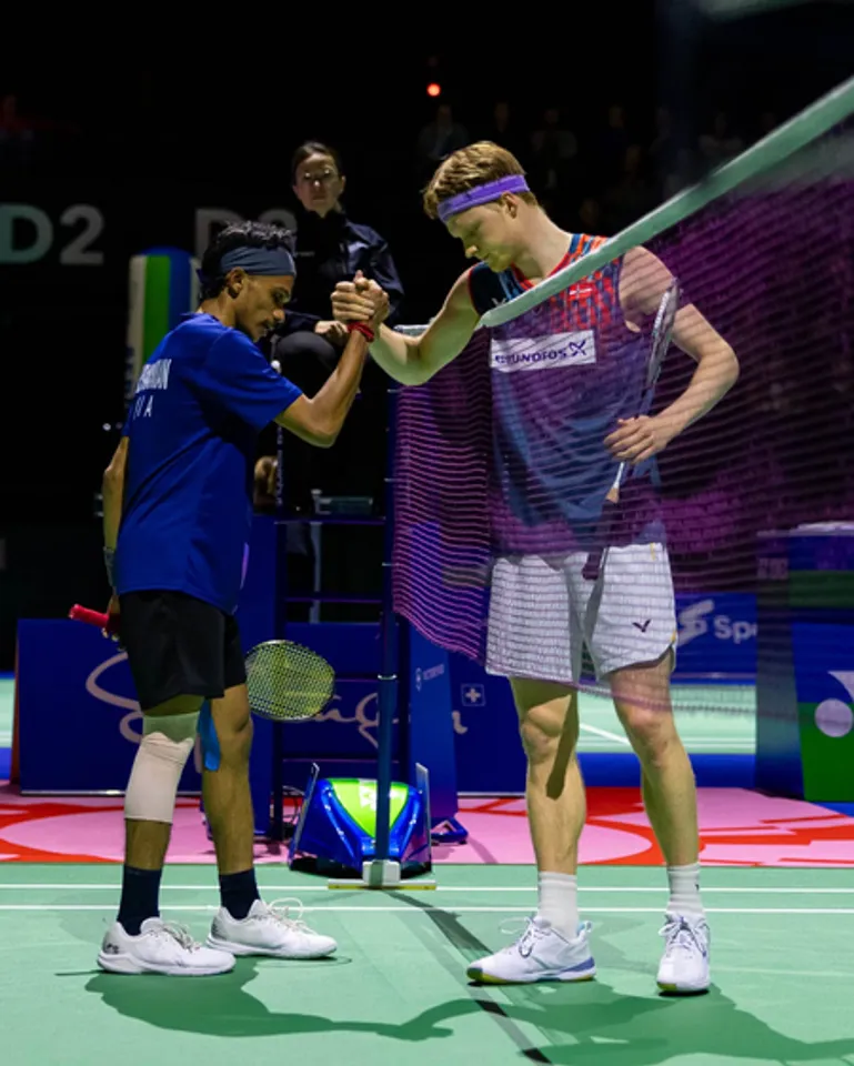 Indian qualifier Sankar Subramanian stuns world no. 2 Anders Antonsen in Swiss Open