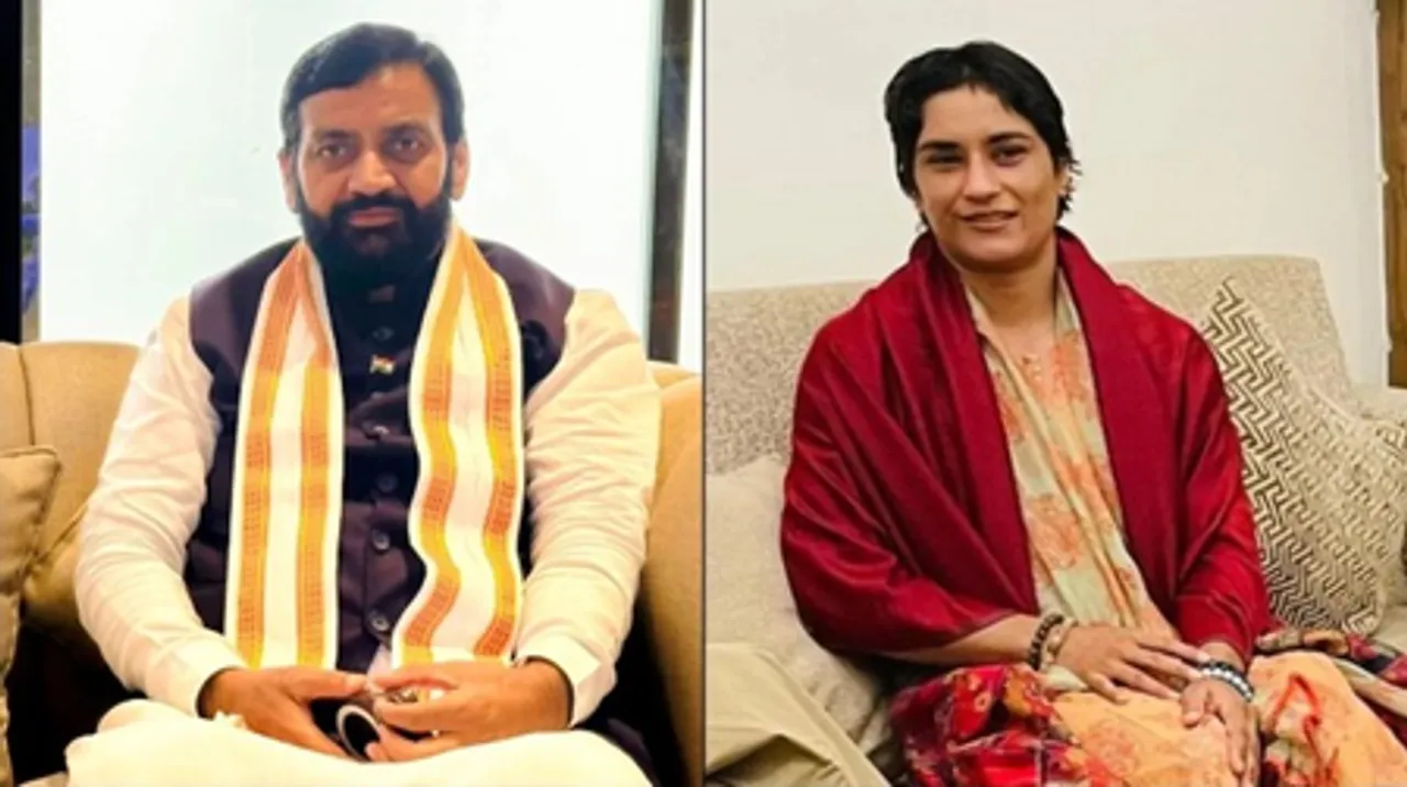 Haryana Cabinet offers Cong MLA Vinesh Phogat rewards equivalent to Olympic silver medallist