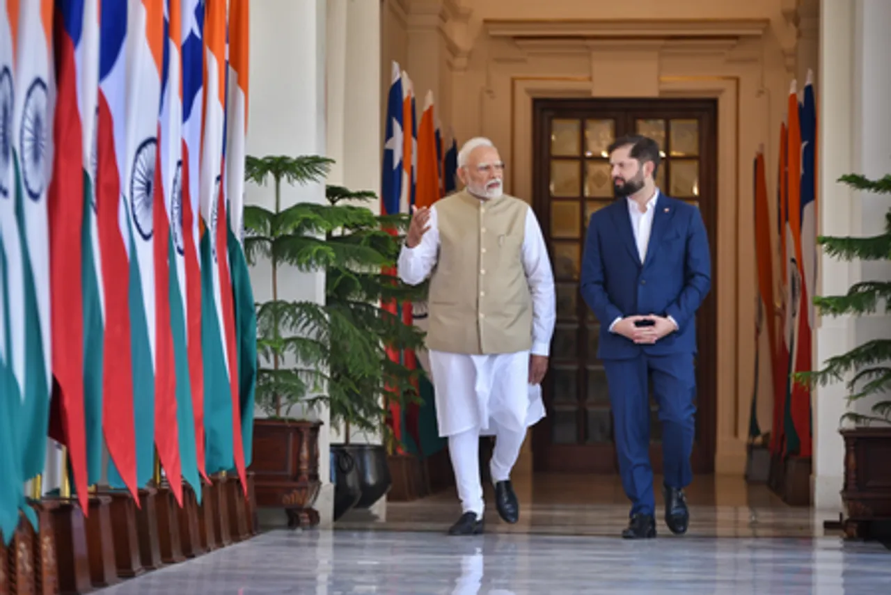पीएम मोदी ने चिली के राष्ट्रपति गेब्रियल बोरिक का किया स्वागत, आर्थिक भागीदारी पर चर्चा