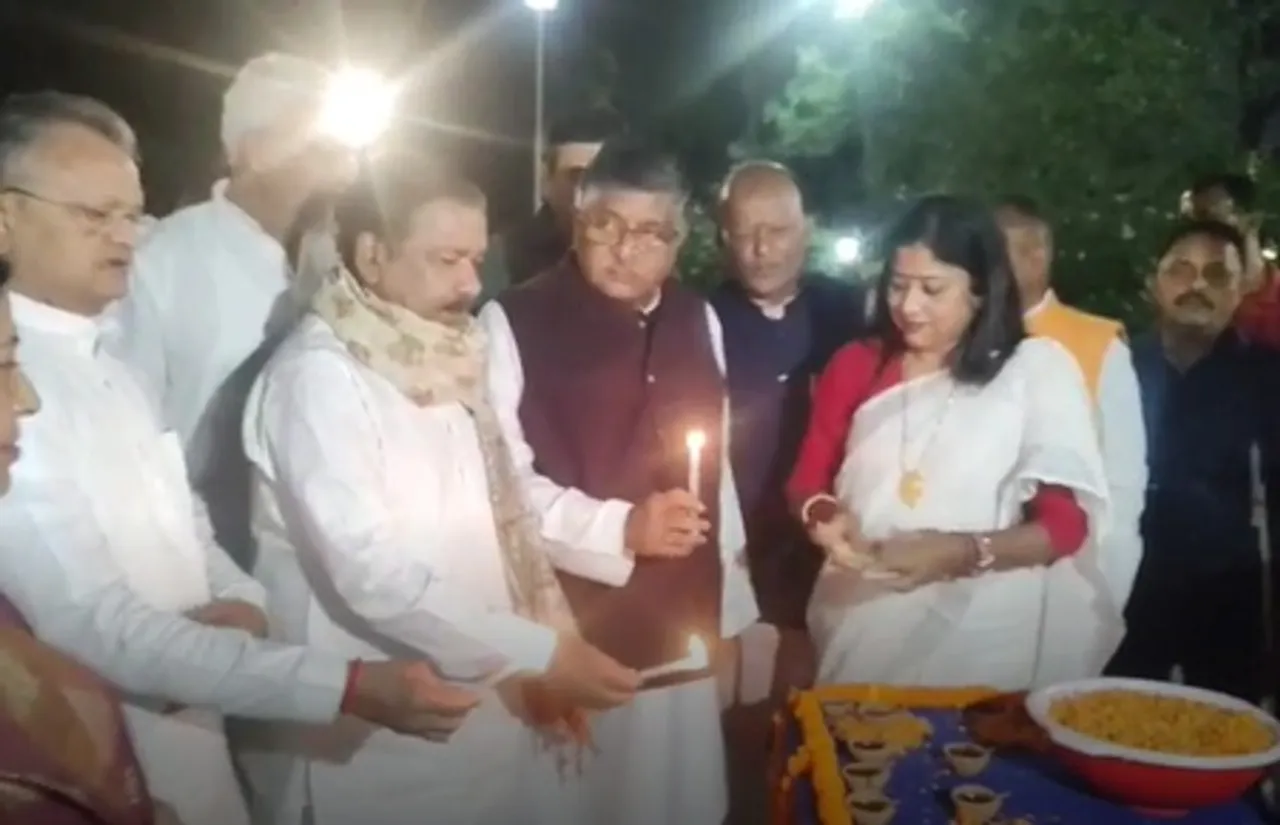 आंबेडकर जयंती की पूर्व संध्या पर पटना में दीपोत्सव, भाजपा प्रदेश अध्यक्ष का कांग्रेस पर तंज