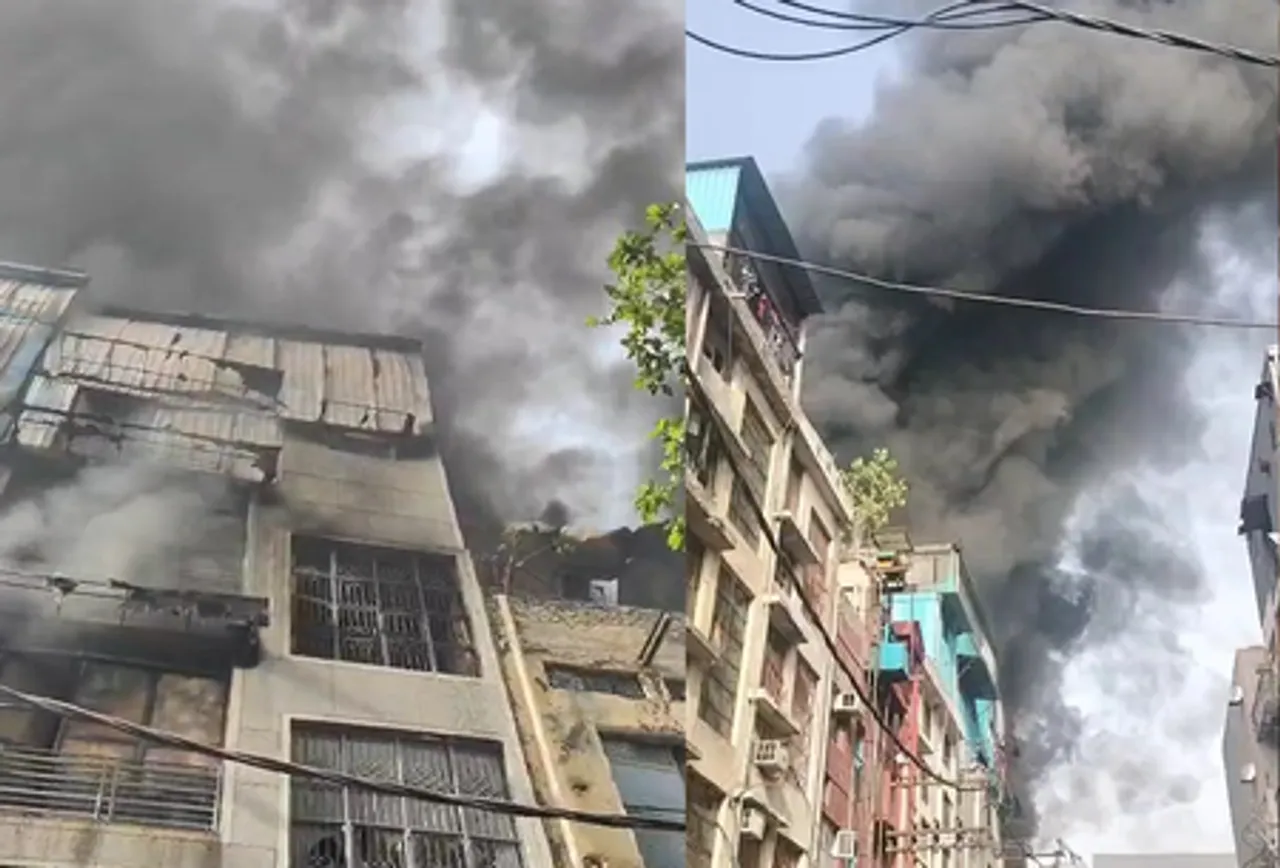 Fire breaks out in Delhi's Lawrence Road Industrial Area