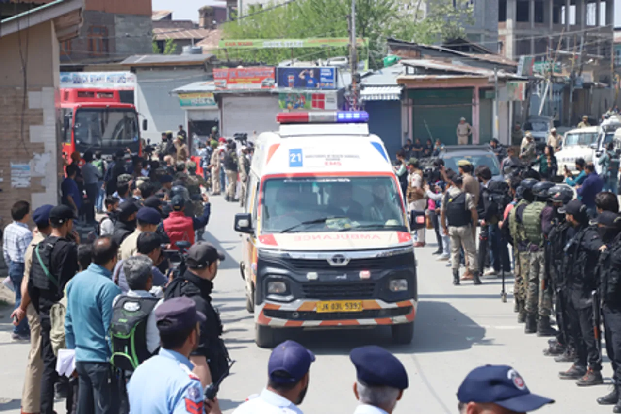 Srinagar: Mortal Remains of Pahalgam Attack Victims Being Shifted