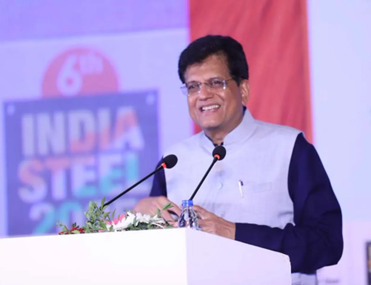 Mumbai: Piyush Goyal at India Steel 2025 event