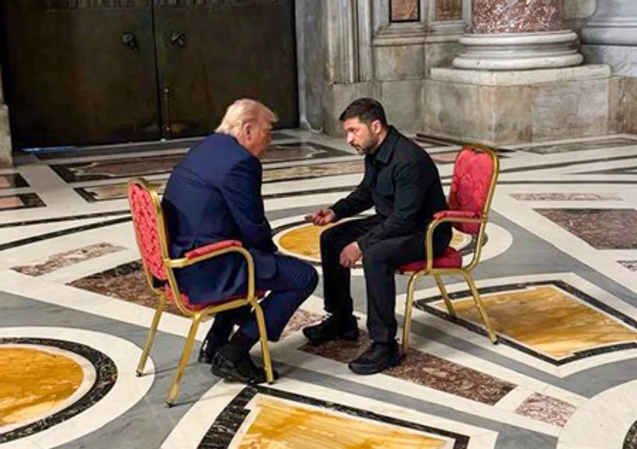 Vatican City: President Trump meets Ukrainian President Zelenskyy