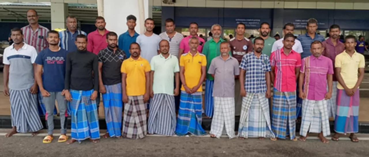 25 TN fishermen arrested by Sri Lankan Coast Guard return home