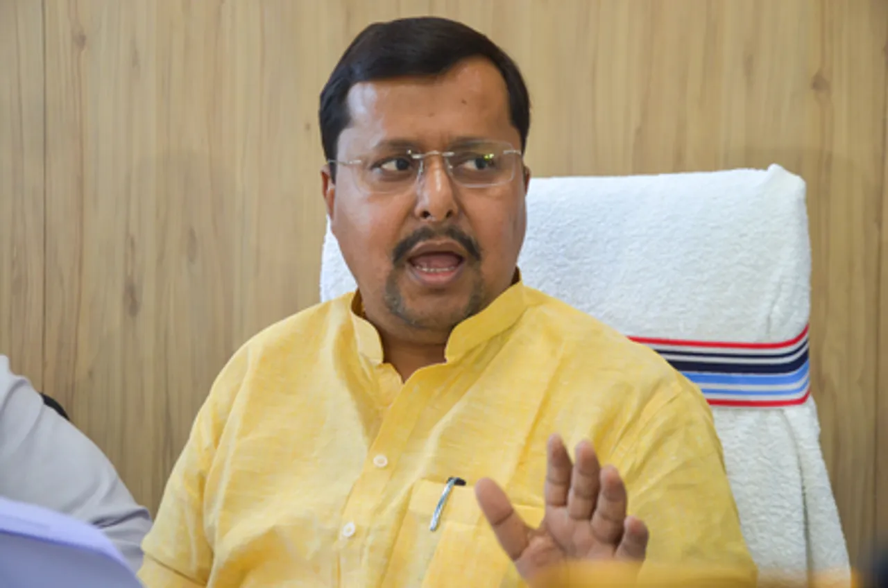Patna: Nitin Nabin addresses a press conference