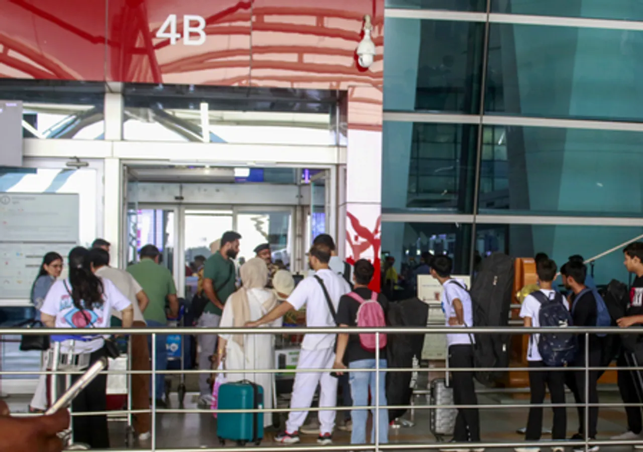 New Delhi: IGI Terminal 3 amid the Indo-Pak tension