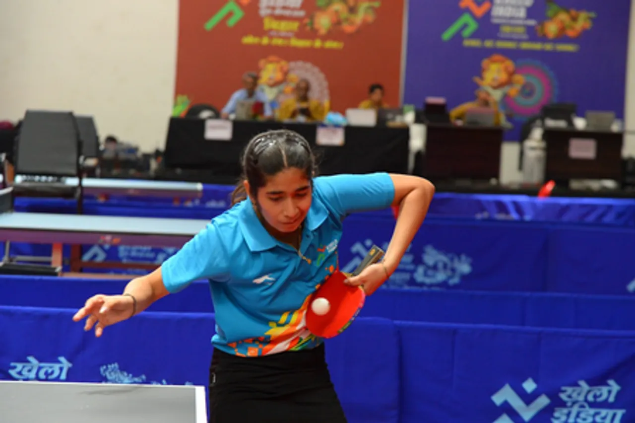 Priyanuj, Kavya secure TT gold medals for Assam and Maharashtra in Khelo India Youth Games 2025 in the Rajgir Sports Complex Indoor Hall Rajgir on Saturday. Photo credit: SAI Media