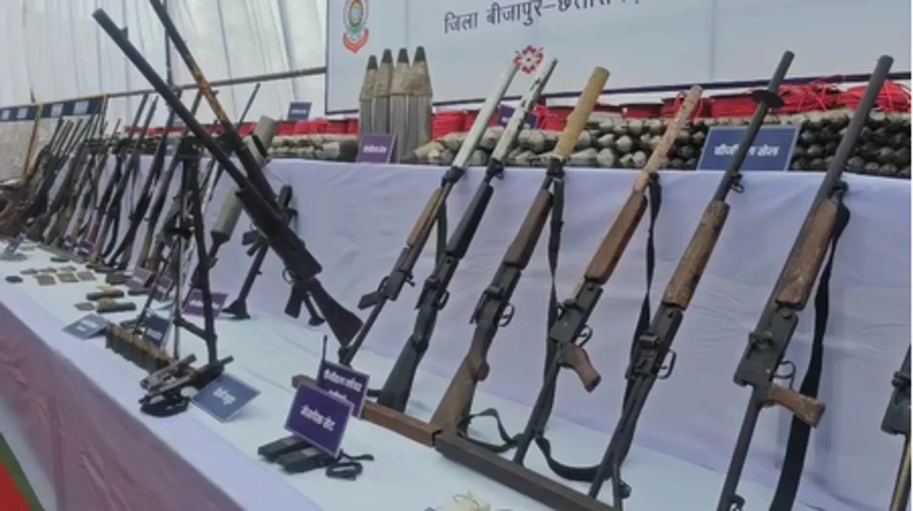 छत्तीसगढ़ में नक्सलियों के खिलाफ बड़ा ऑपरेशन, कर्रेगुट्टा पहाड़ी में 31 नक्सली ढेर; भारी मात्रा में हथियार बरामद