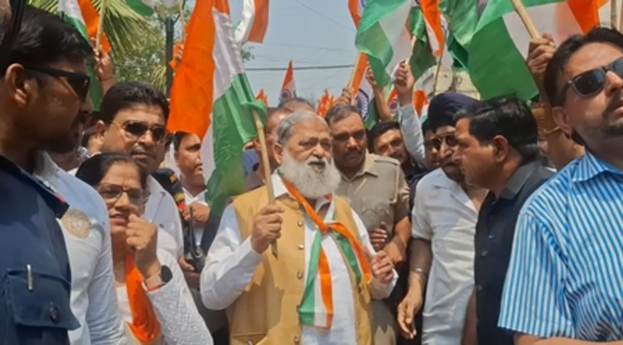 तिरंगा यात्रा: सेना के शौर्य से चार दिन में पाकिस्‍तान को घुटनों पर आया : अनिल विज