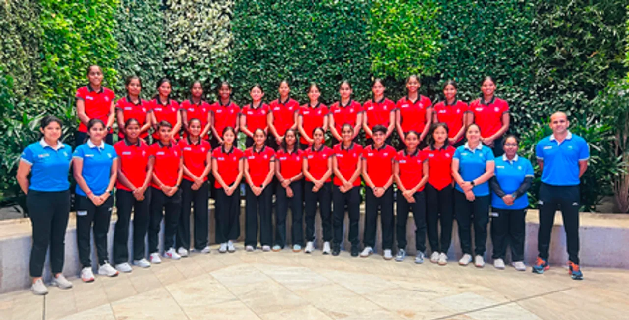 Indian Jr women’s hockey team Team leaves for Four Nations Tournament in Argentina
