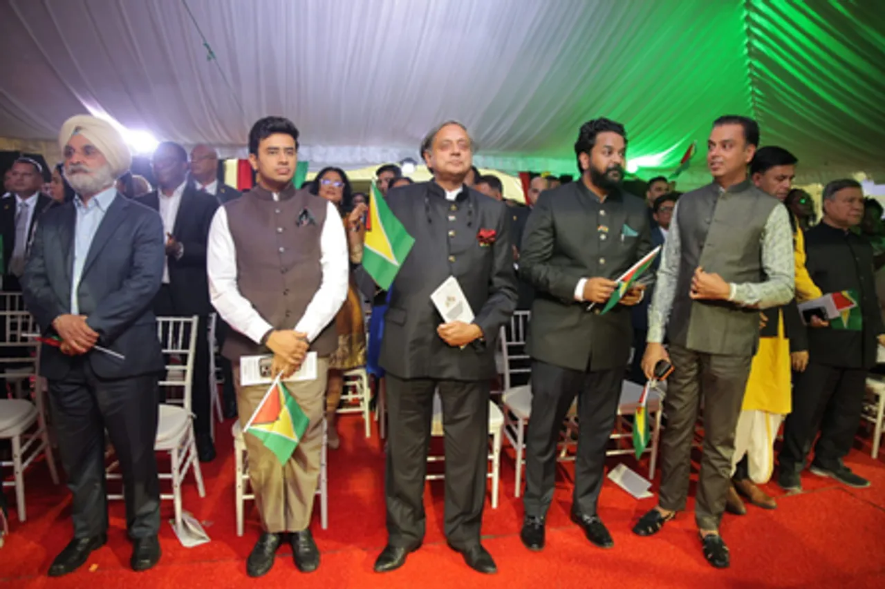 Shashi Tharoor-led delegation extends best wishes to Guyana on 59th Independence Day