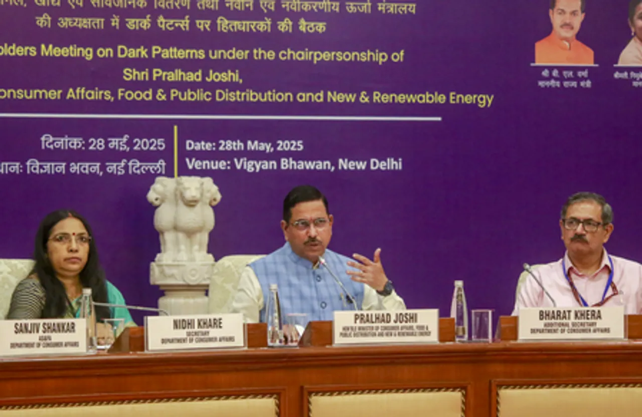 Pralhad Joshi addresses media on Dark Patterns