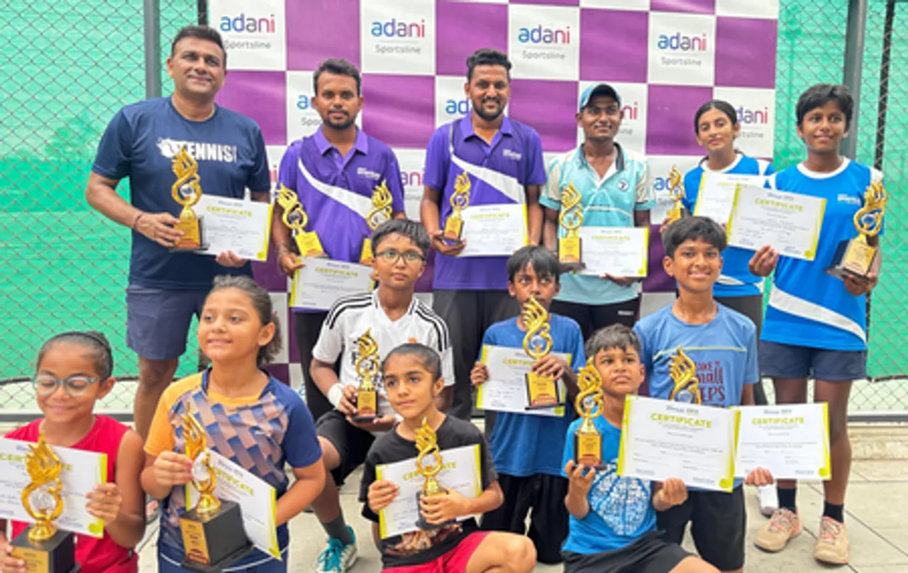 Adani Sportsline's state-level tennis tournament concludes with record participation