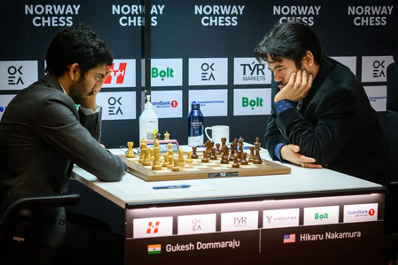 Norway Chess: Gukesh bounces back in Rd 3, beats world no. 2 Hikaru Nakamura (Credit: Norway Chess)