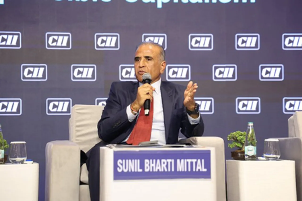 Electronics manufacturing, chips and GCC growth steps in right direction: Sunil Mittal (Photo courtesy CII X handle)