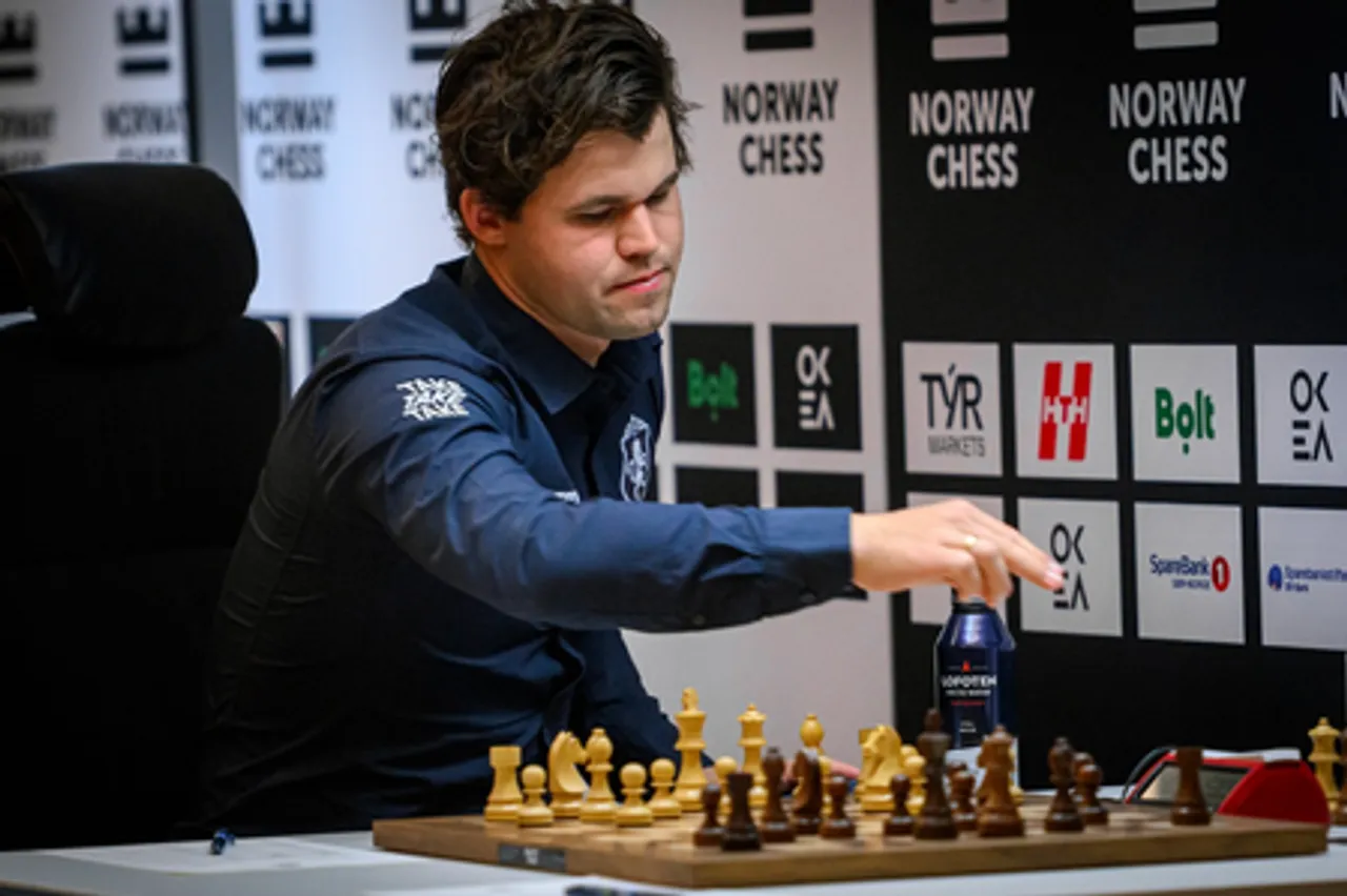 Norway Chess: Magnus Carlsen leads after round 4, Gukesh beats Caruana