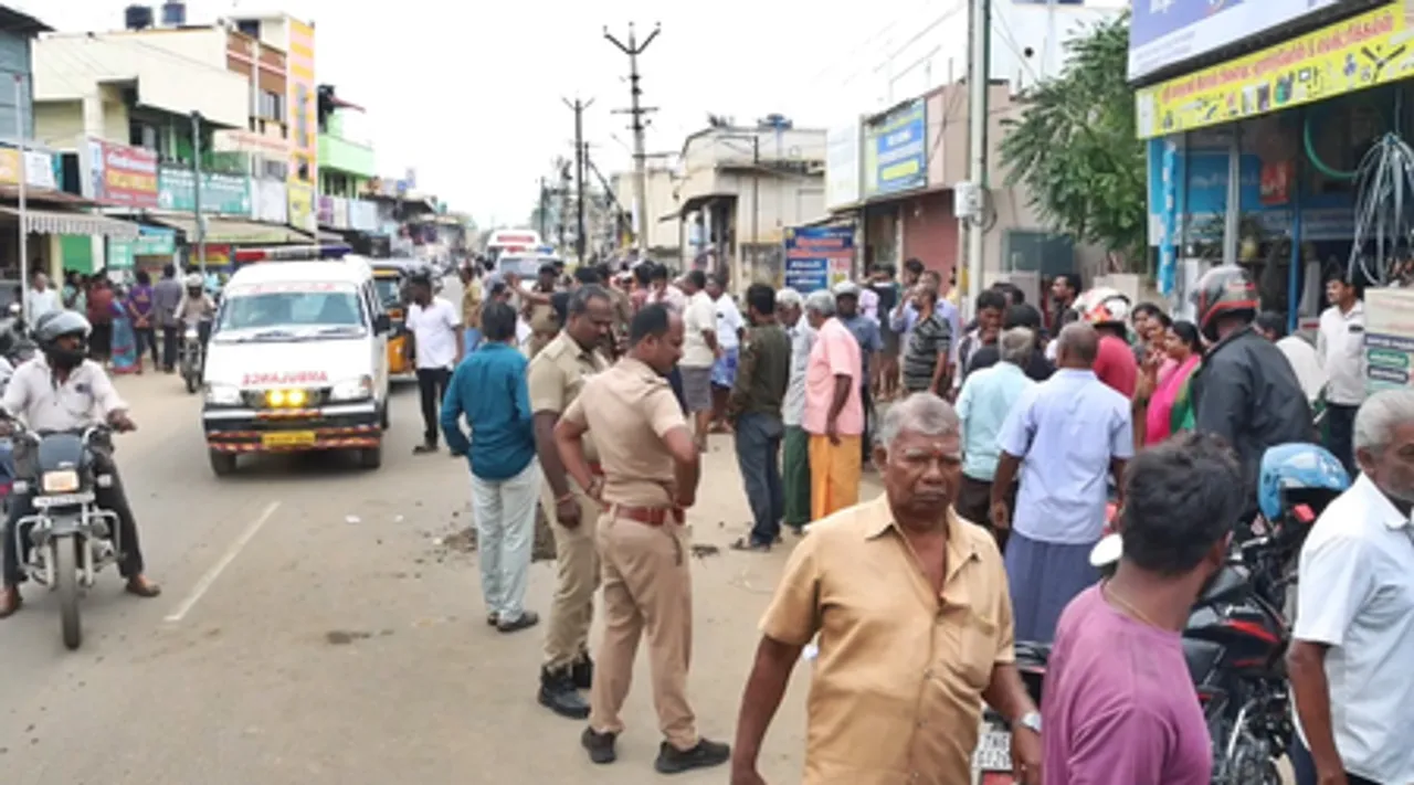 तमिलनाडु: कोयंबटूर में दर्दनाक सड़क हादसा,लॉरी की चपेट में आई महिला की मौके पर मौत