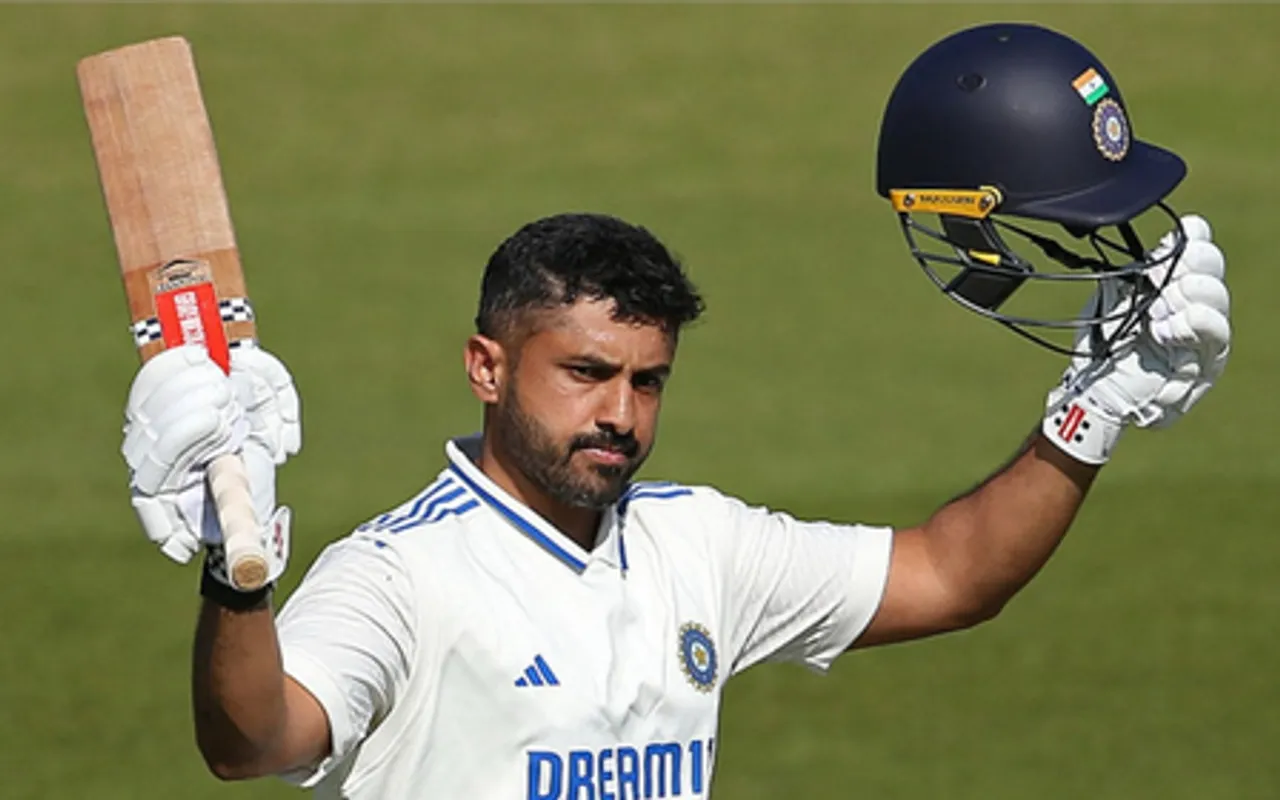 Karun Nair boosts case for Test team selection with double ton against England Lions (Credit: Delhi Capitals/X)