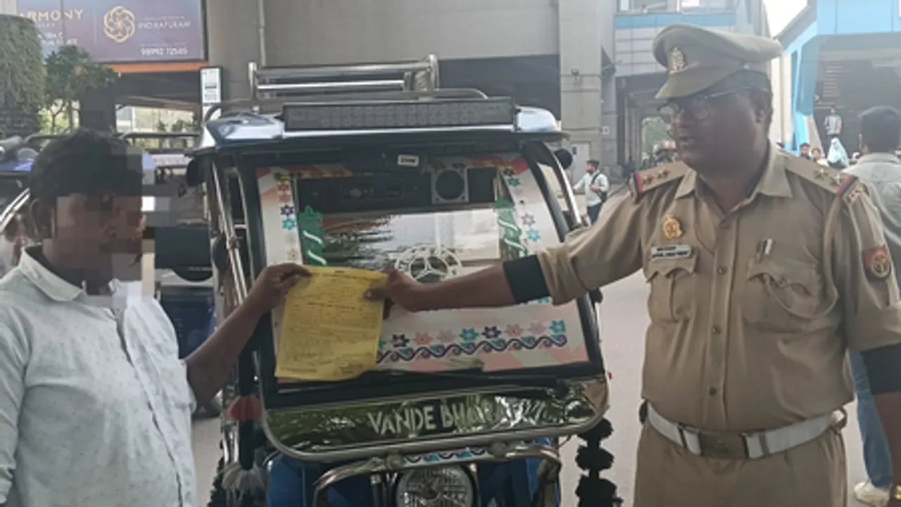 नोएडा: यातायात नियमों के उल्लंघन पर चला सख़्त अभियान, 6576 चालान, 33 वाहन सीज