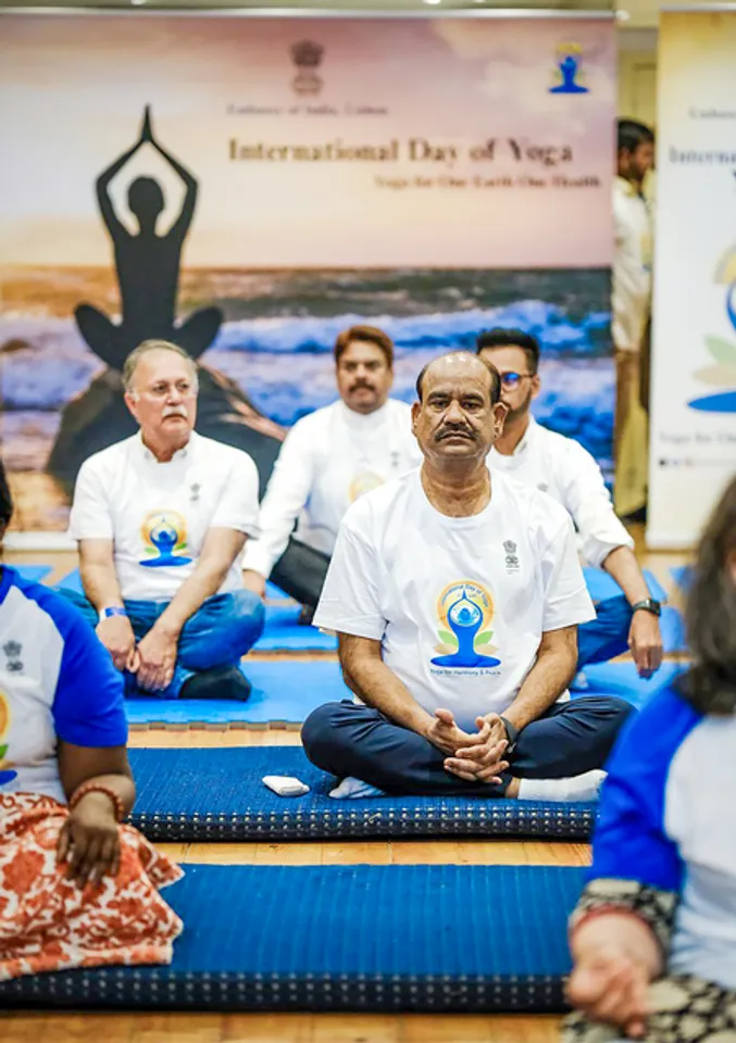 Lisbon: Om Birla Launches Yoga Day Celebrations