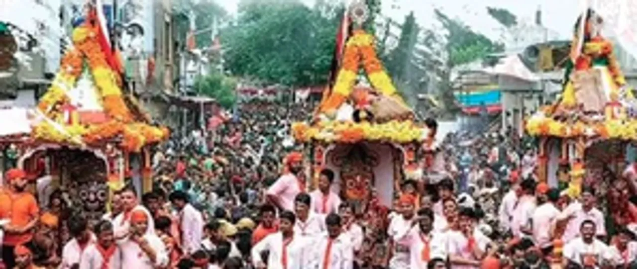 जगन्नाथ रथयात्रा : रथ निर्माण में 44 जोका टुकड़ों को तराशकर तीनों रथों पर लगाने का काम पूरा