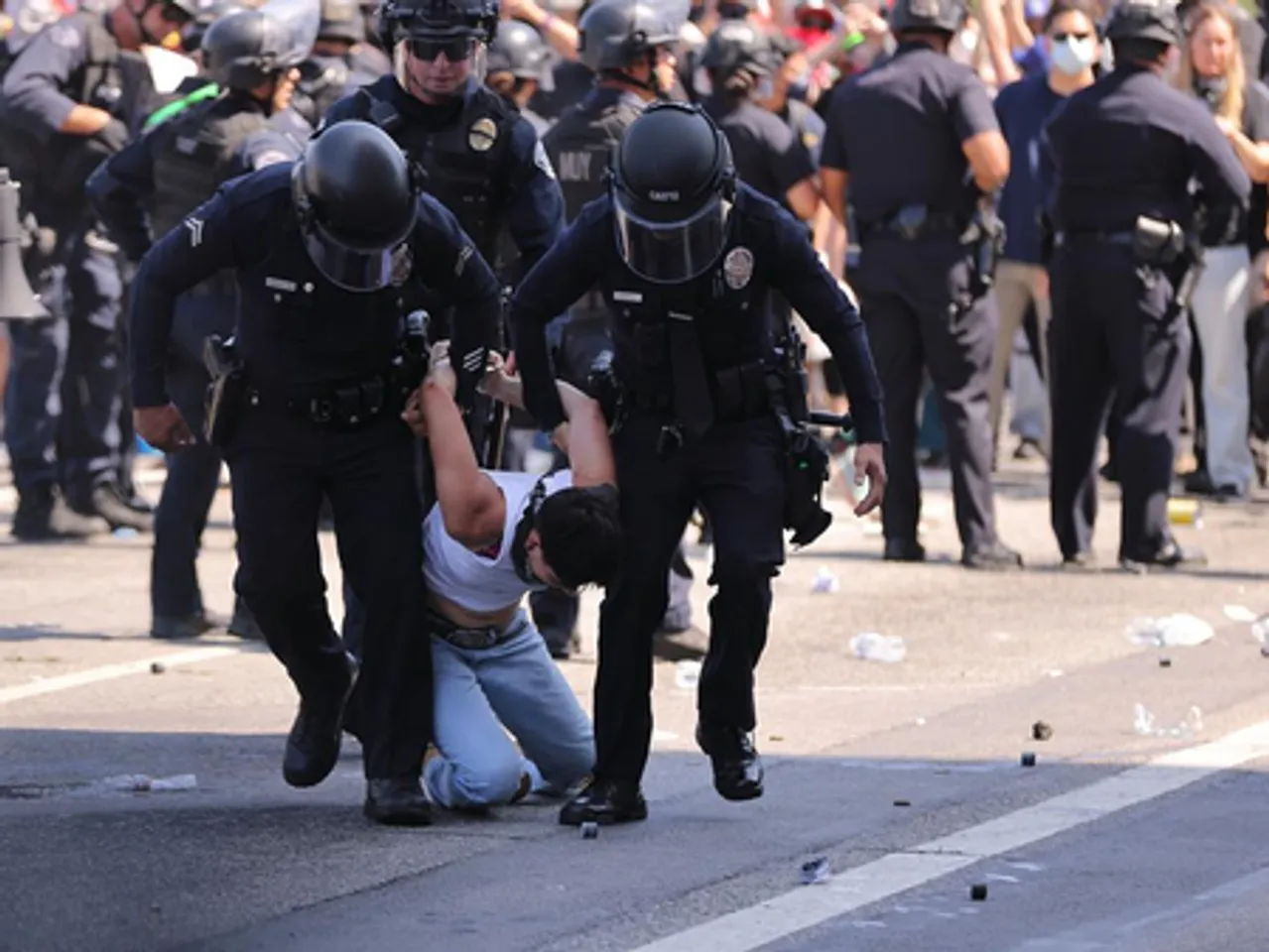 Protests expand beyond LA to dozens of US cities