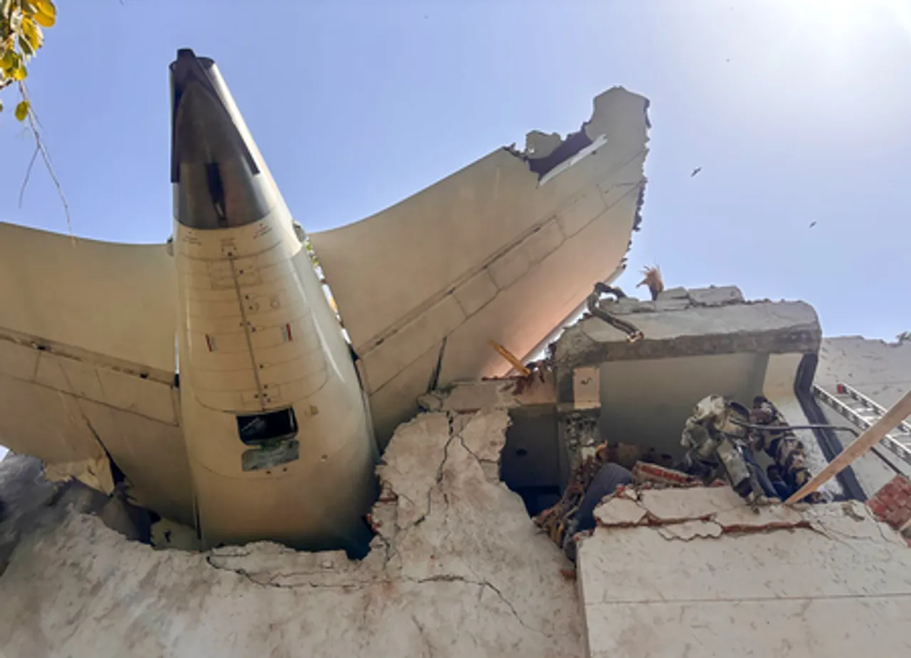 Ahmedabad Flight Crash: Wreckage of Air India Flight