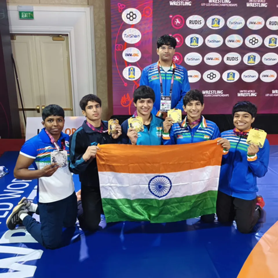 Indian women shine in U-23 Senior Asian Wrestling Championship in Vietnam (Credit: WFI)
