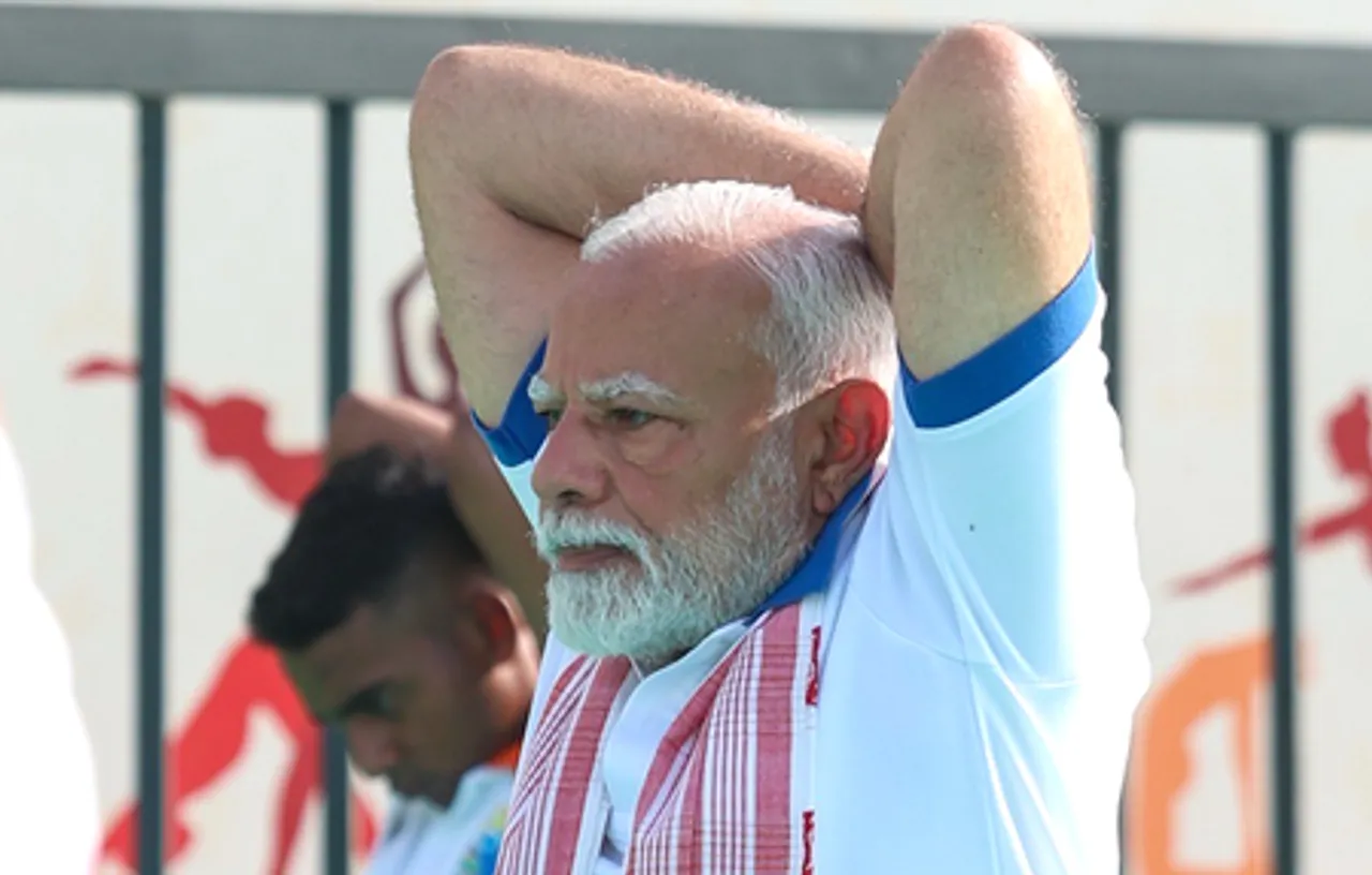 Visakhapatnam: Prime Minister Narendra Modi during the 11th International Day of Yoga celebrations