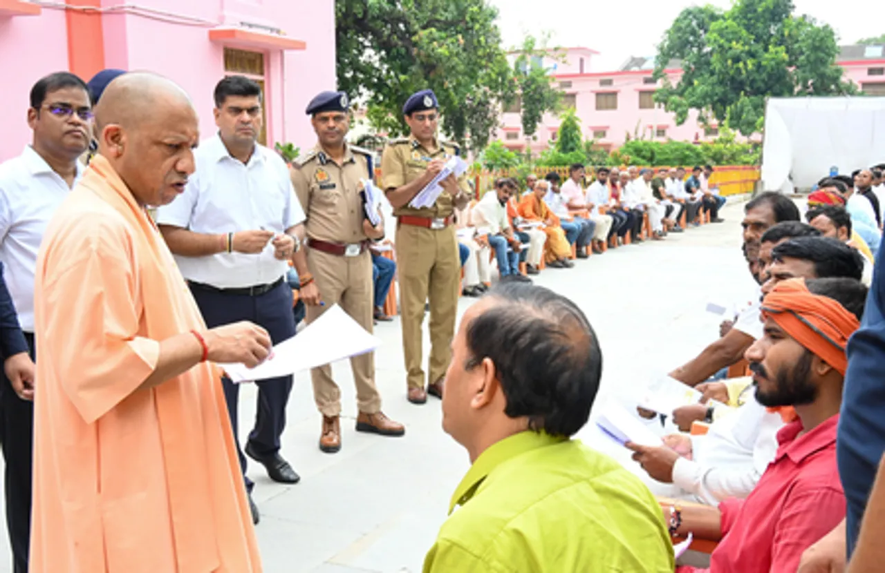 Gorakhpur: CM Yogi Adityanath Holds Janata Darshan at Gorakhnath Mandir