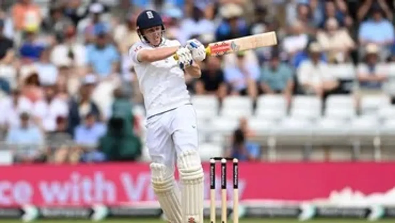 1st Test: Harry Brook’s unbeaten fifty England steady, trail India by 144 runs at lunch (Credit: ECB Website)