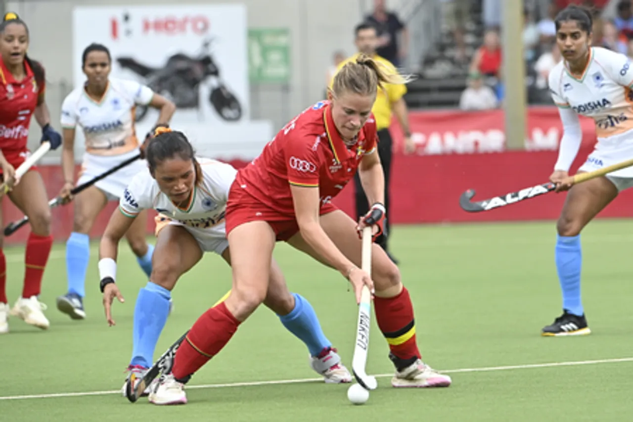 FIH Women’s Pro League:  India slip to ninth place with 0-2 loss vs hosts Belgium (Credit: Hockey India)